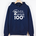 Support The 2% White Ink– Hoodie
