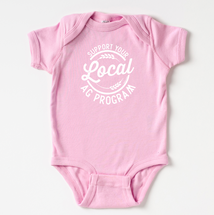 Support Your Local Ag Program White– Infant/Toddler/Youth