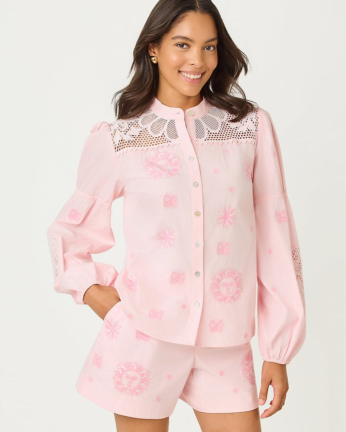 Lilly Pulitzer - Tammy Top - Pink Muse