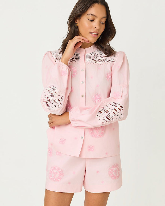 Lilly Pulitzer - Tammy Top - Pink Muse
