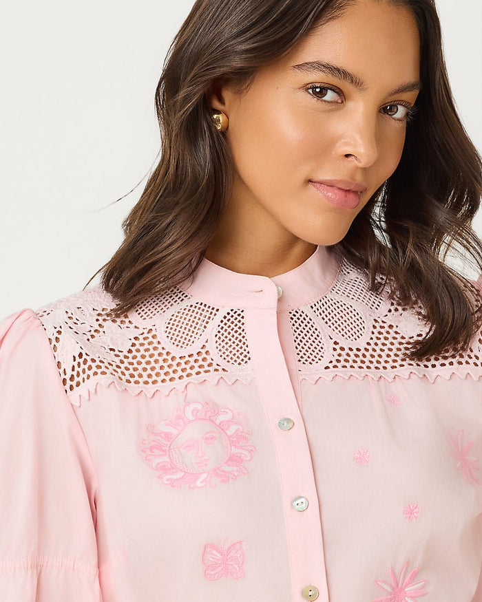 Lilly Pulitzer - Tammy Top - Pink Muse