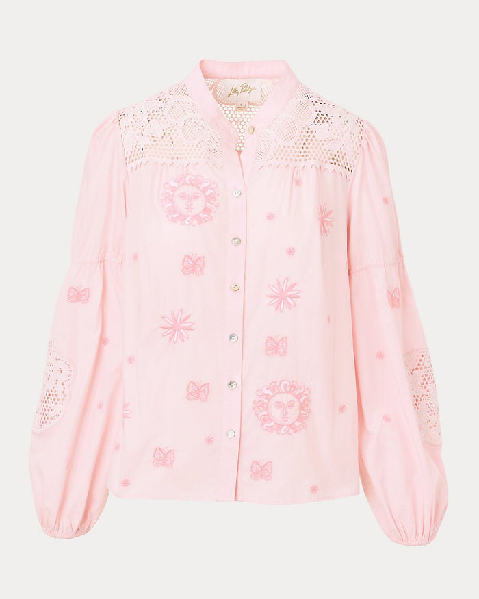 Lilly Pulitzer - Tammy Top - Pink Muse