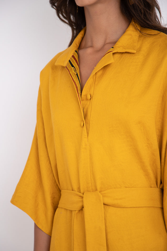 Tanen Cotton Embossed Dress