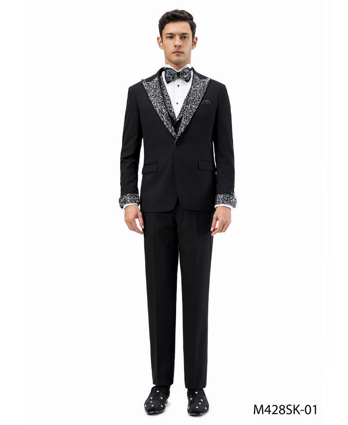 Tazio 4 Piece Crystal Suit / Tuxedo - Giorgio's Menswear