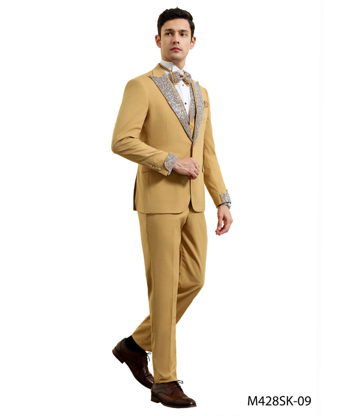 Tazio 4 Piece Crystal Suit / Tuxedo - Giorgio's Menswear