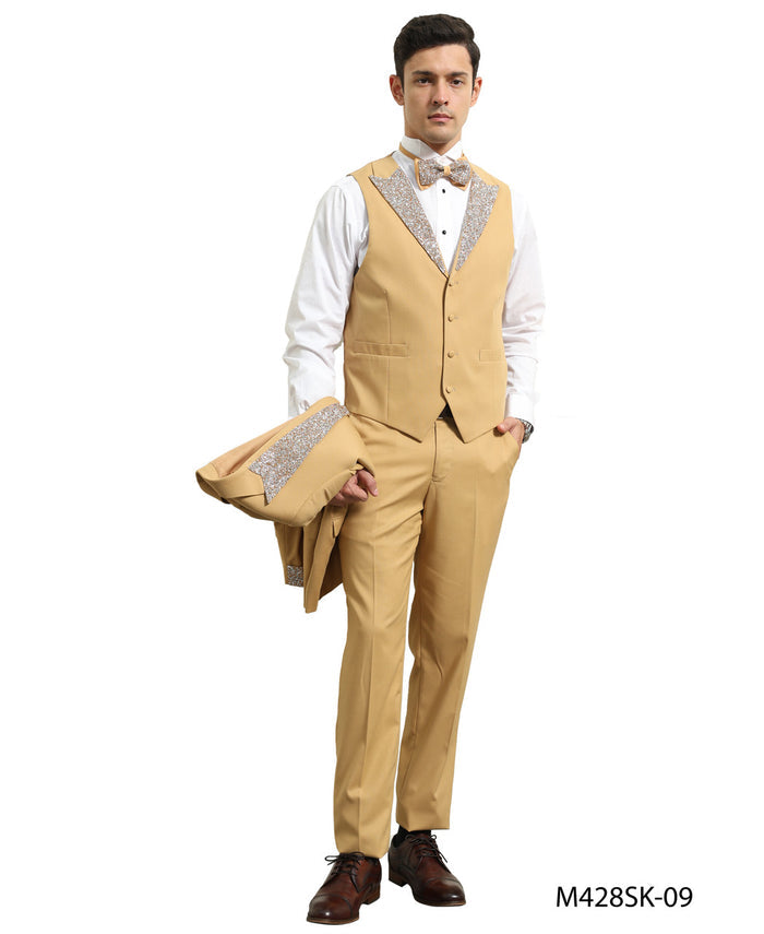 Tazio 4 Piece Crystal Suit / Tuxedo - Giorgio's Menswear