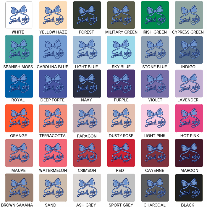 Teach Ag Bow Blue– Crewneck