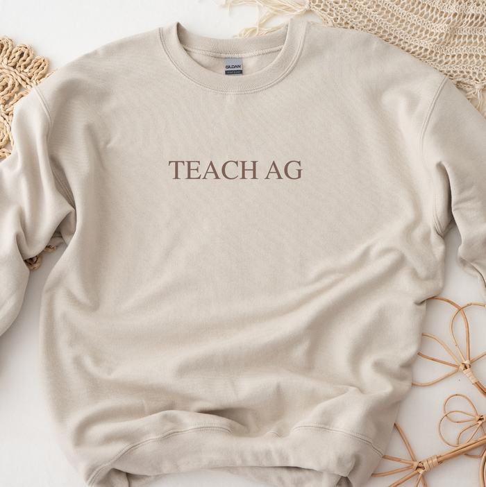 Teach Ag Brown– Crewneck