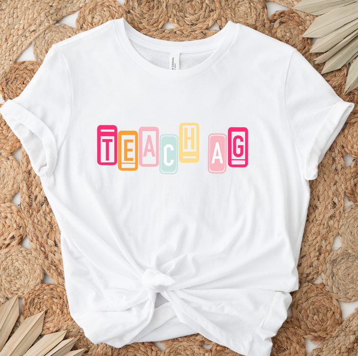 Teach Ag License Plate- Bella Canvas T-Shirt