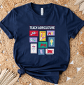 Teach Agriculture Multi Stamp- Bella Canvas T-Shirt