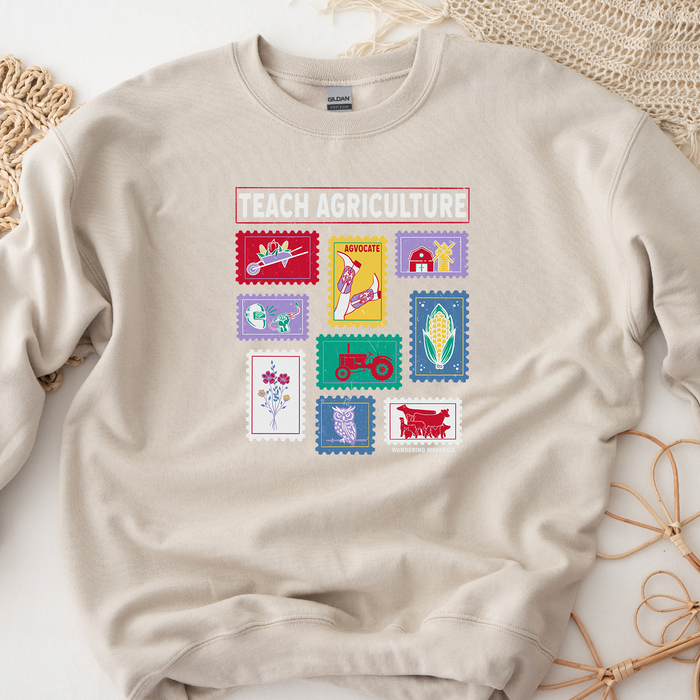 Teach Agriculture Multi Stamp– Crewneck