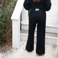 Terry Cloth Black Pant