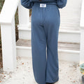 Terry Cloth Navy Pant