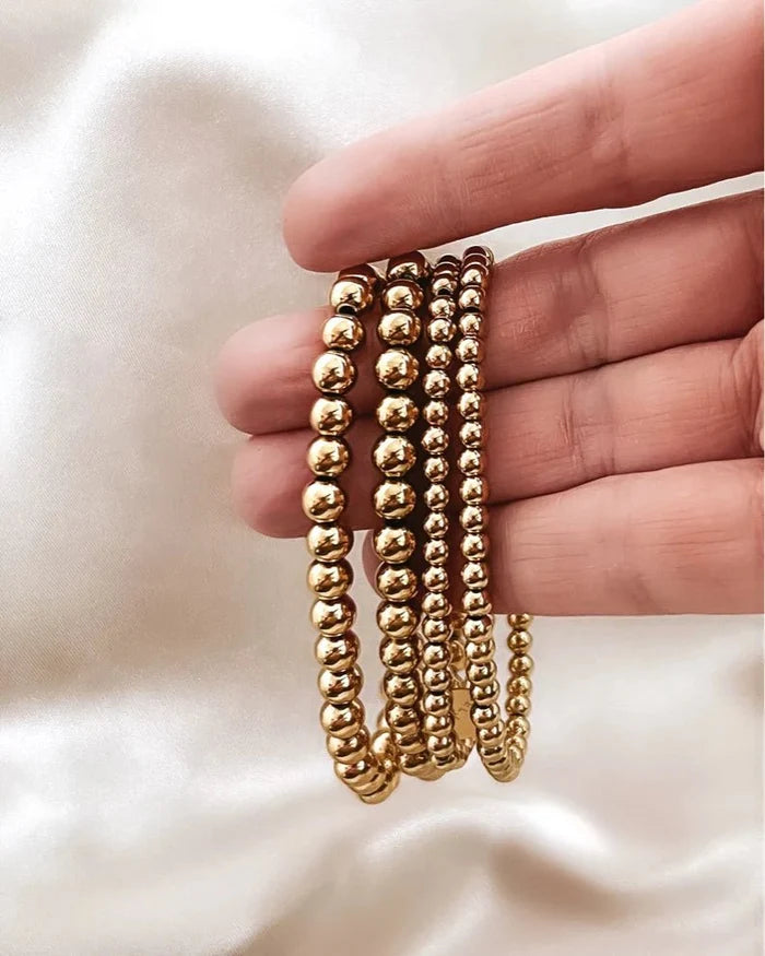 The Billy Gold Bead Bracelet - One Eleven Olive Boutique