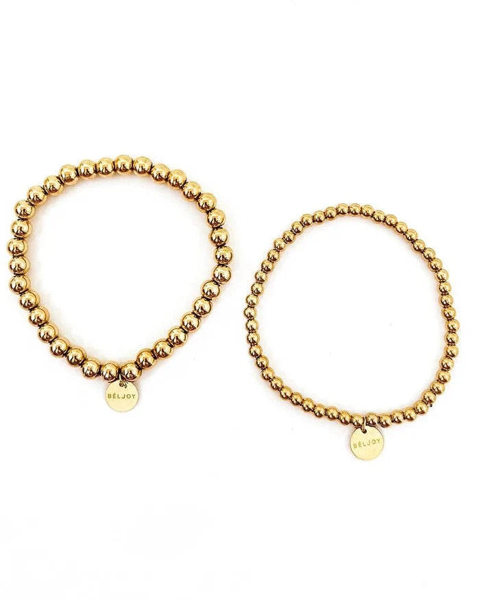 The Billy Gold Bead Bracelet - One Eleven Olive Boutique