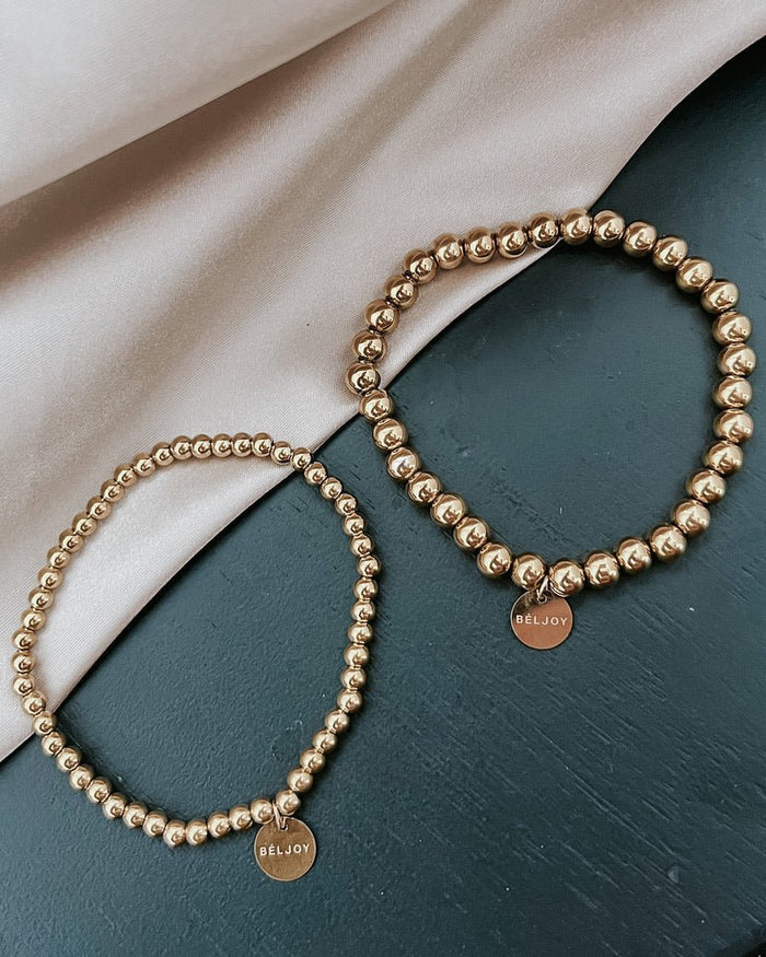 The Billy Gold Bead Bracelet - One Eleven Olive Boutique
