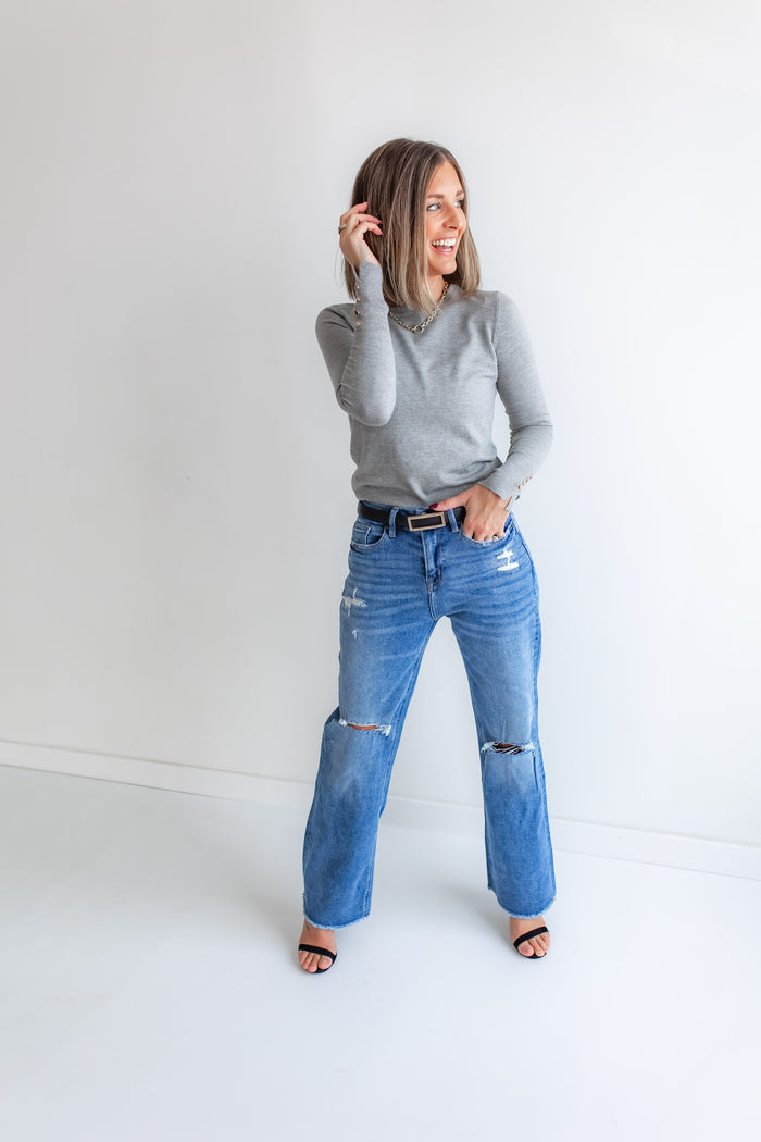 The Eastside Wide Leg Jeans - One Eleven Olive Boutique