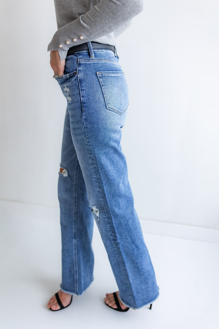 The Eastside Wide Leg Jeans - One Eleven Olive Boutique