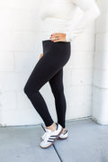 The Final Stretch Leggings - Black - One Eleven Olive Boutique
