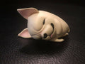The finger White Q French Bulldog Bull Dog MINI PVC FIGURE Figurine C