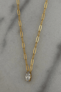 The Gold + Diamond Pendant Necklace - One Eleven Olive Boutique