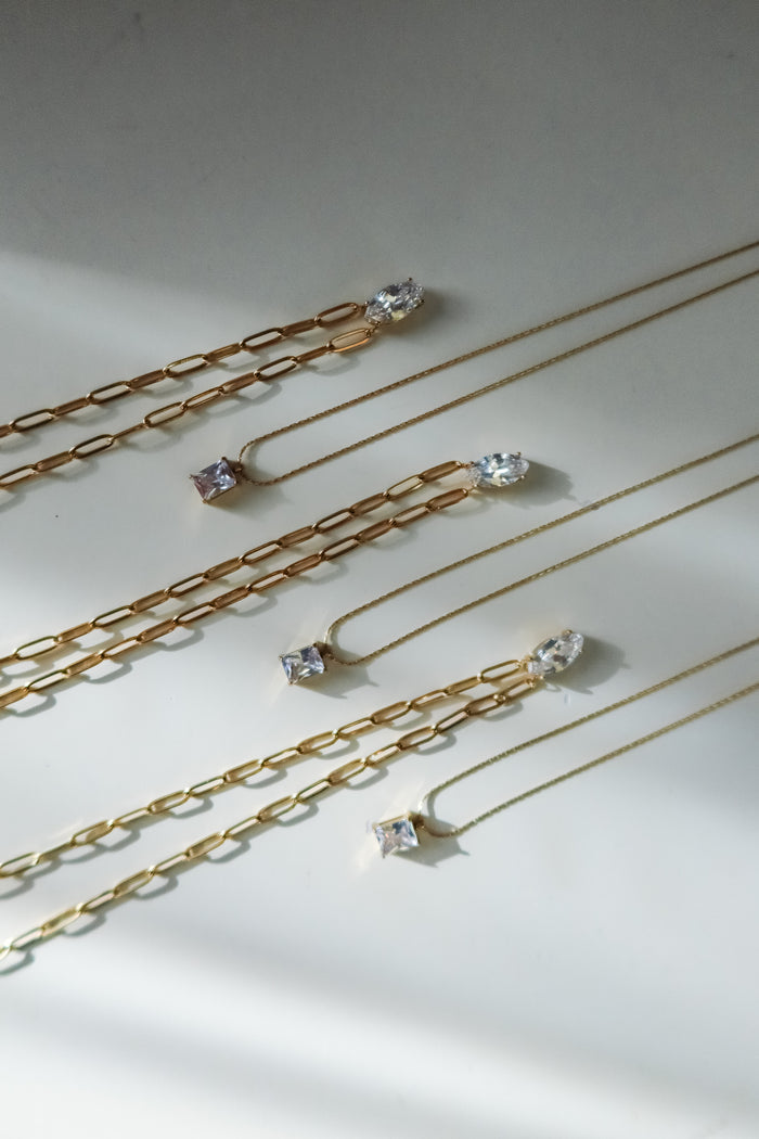 The Gold + Diamond Pendant Necklace - One Eleven Olive Boutique