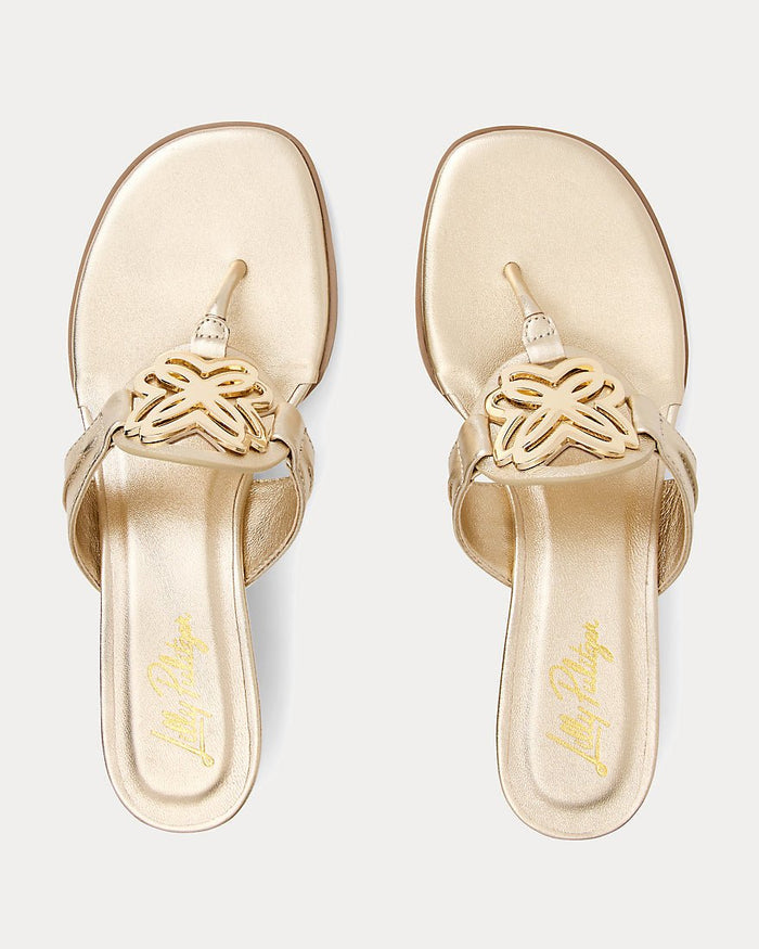 Lilly Pulitzer - The Lilly Wedge - Gold Metallic