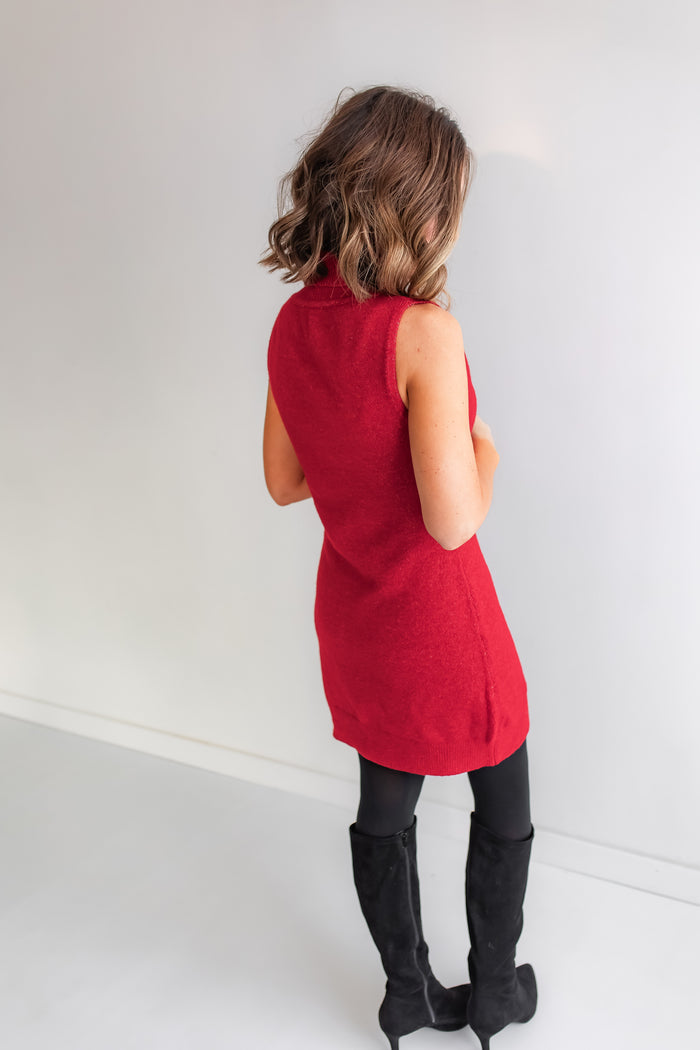 The Linnie Turtleneck Sweater Dress - One Eleven Olive Boutique