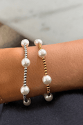The Pearl Beaded Bracelet - Gold - One Eleven Olive Boutique