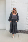 The Shadow Stitch Dress - One Eleven Olive Boutique