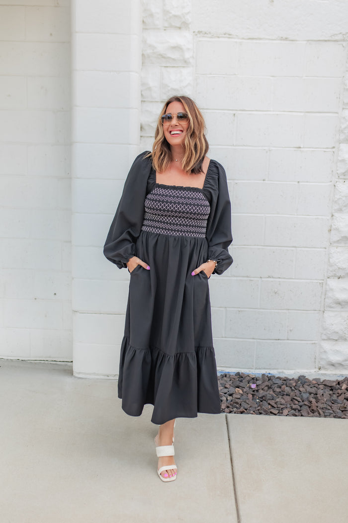 The Shadow Stitch Dress - One Eleven Olive Boutique