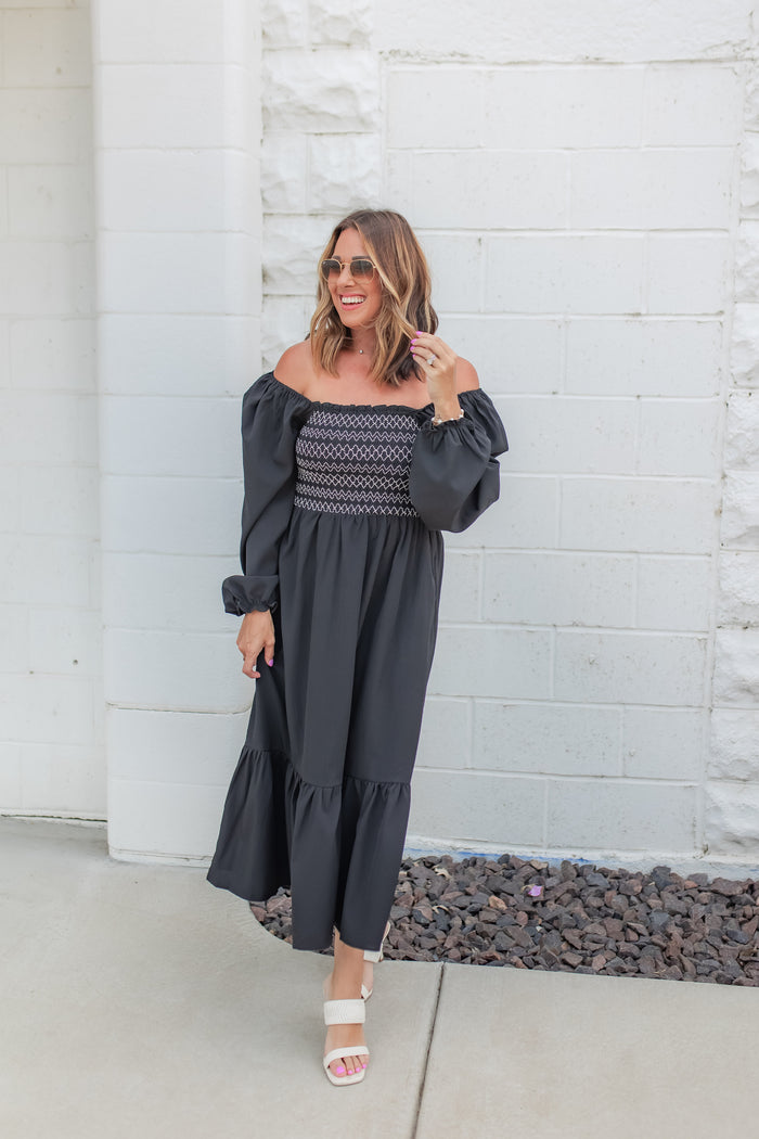 The Shadow Stitch Dress - One Eleven Olive Boutique