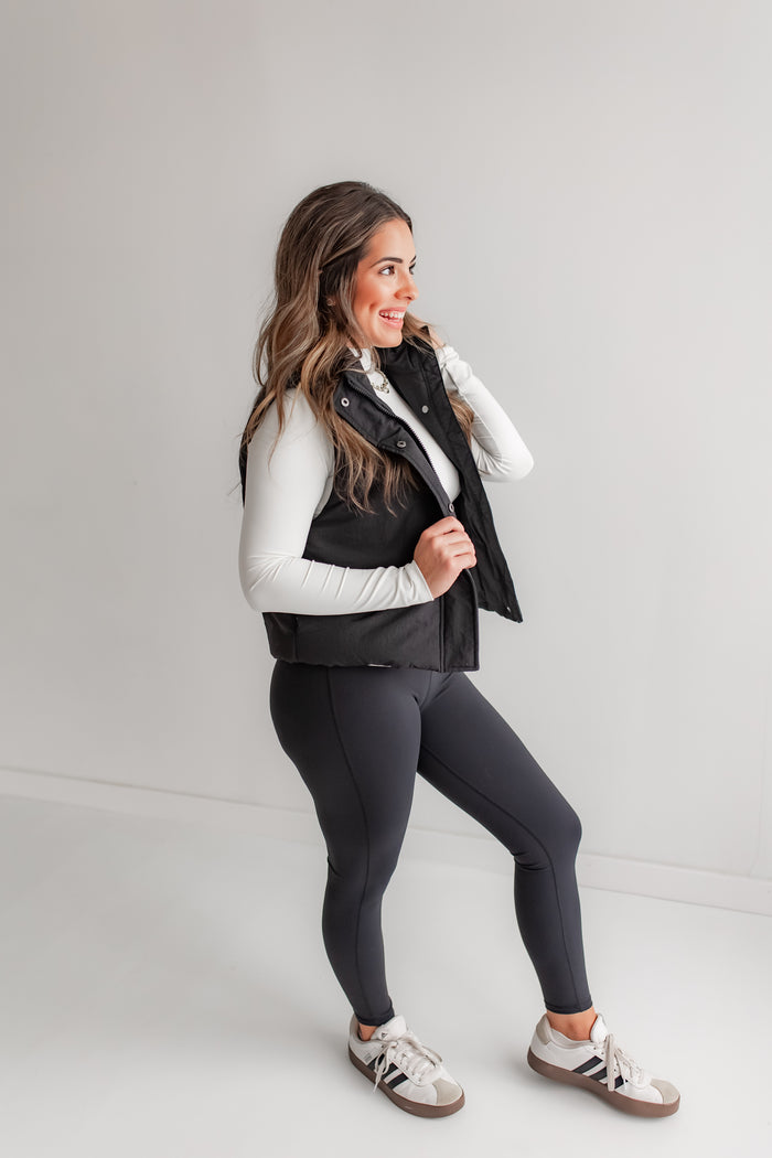 The Slight Chill Puffer Vest - One Eleven Olive Boutique