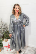The Starry Night Pleated Dress - One Eleven Olive Boutique