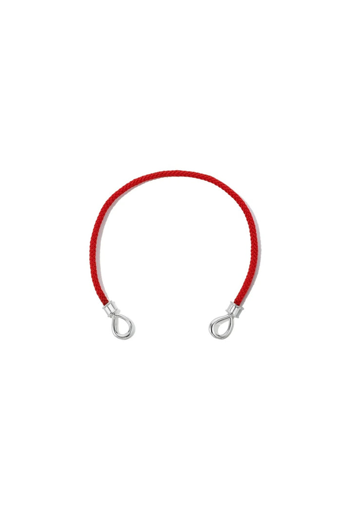 The String Project Bracelet in Original Loops - Red Balloon Silver Loops