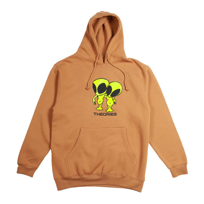 Theories Twins Hoodie saddle brown pure board shop