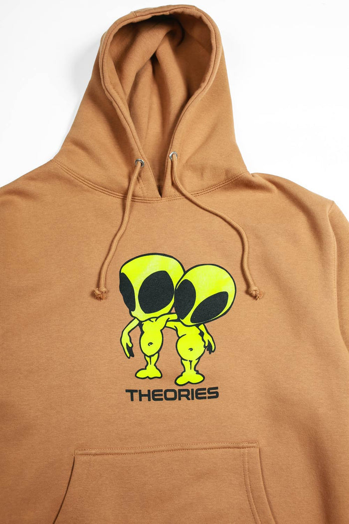 Theories Twins Hoodie saddle brown pure board shop