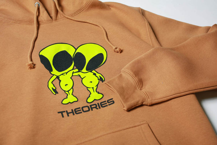 Theories Twins Hoodie saddle brown pure board shop