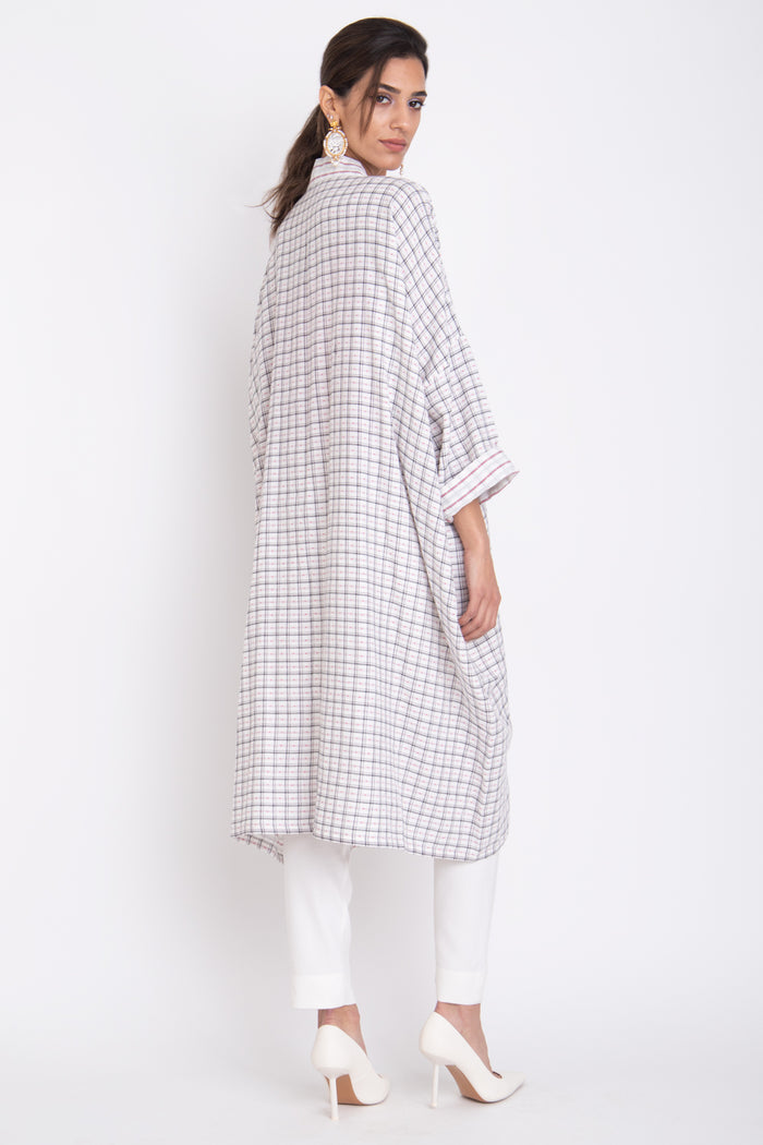 Tilal Cotton Handwoven Checks Abaya