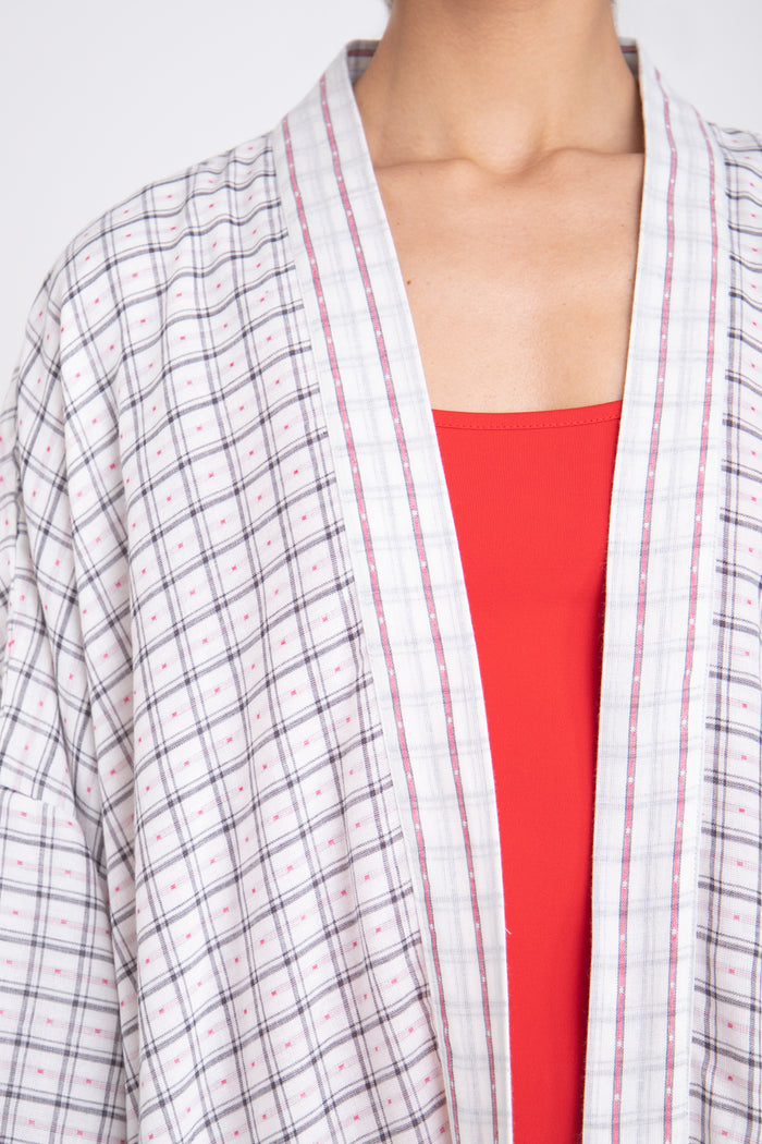 Tilal Cotton Handwoven Checks Abaya