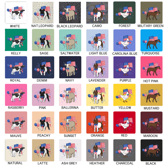 USA Animals- CHOOSE YOUR ANIMAL– Infant/Toddler/Youth