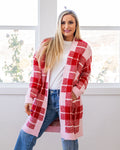 Valentine's Day Cloud Open Cardigan - Plaid FINAL SALE Blakeley