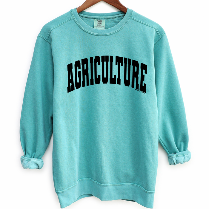 Varsity Agriculture Black – Crewneck