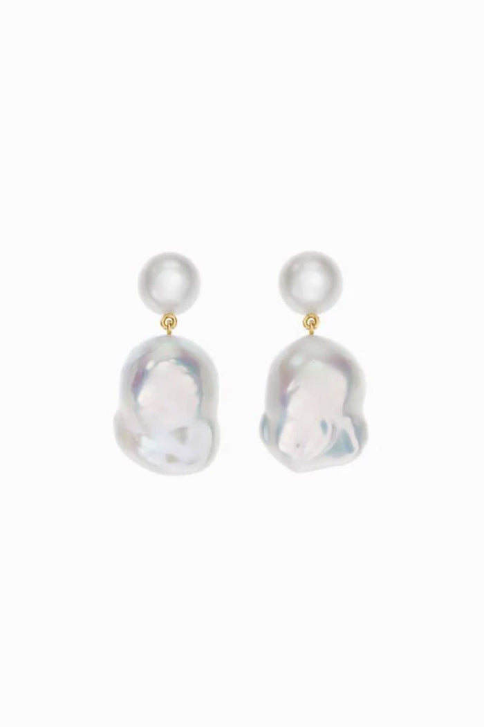 Venus Blanc - Freshwater Baroque Pearls 14k Yellow Gold