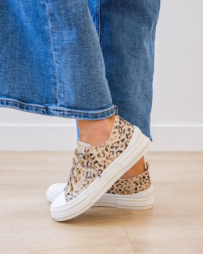 Very G Aman Prints Sneakers - Natural Leopard Very G