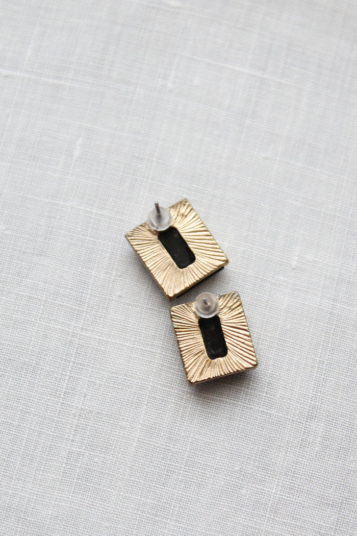 vintage inkwell earrings