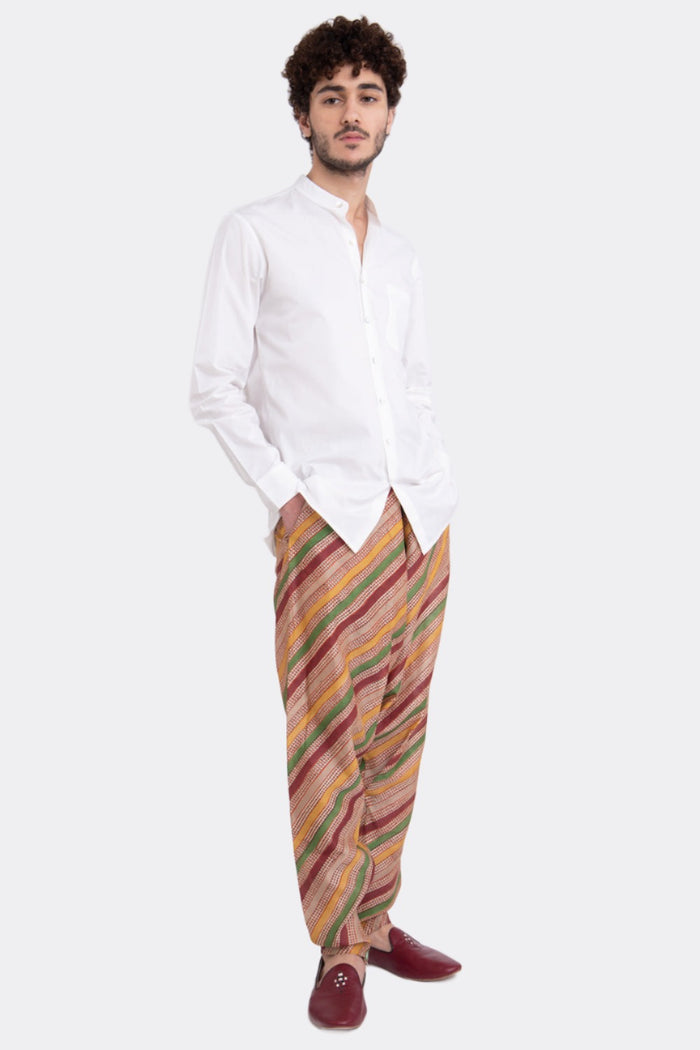 Wael Cotton Silk Multicolor Sirwal