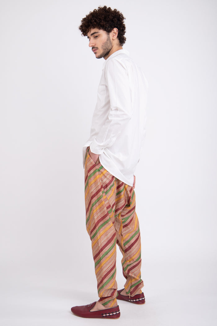 Wael Cotton Silk Multicolor Sirwal