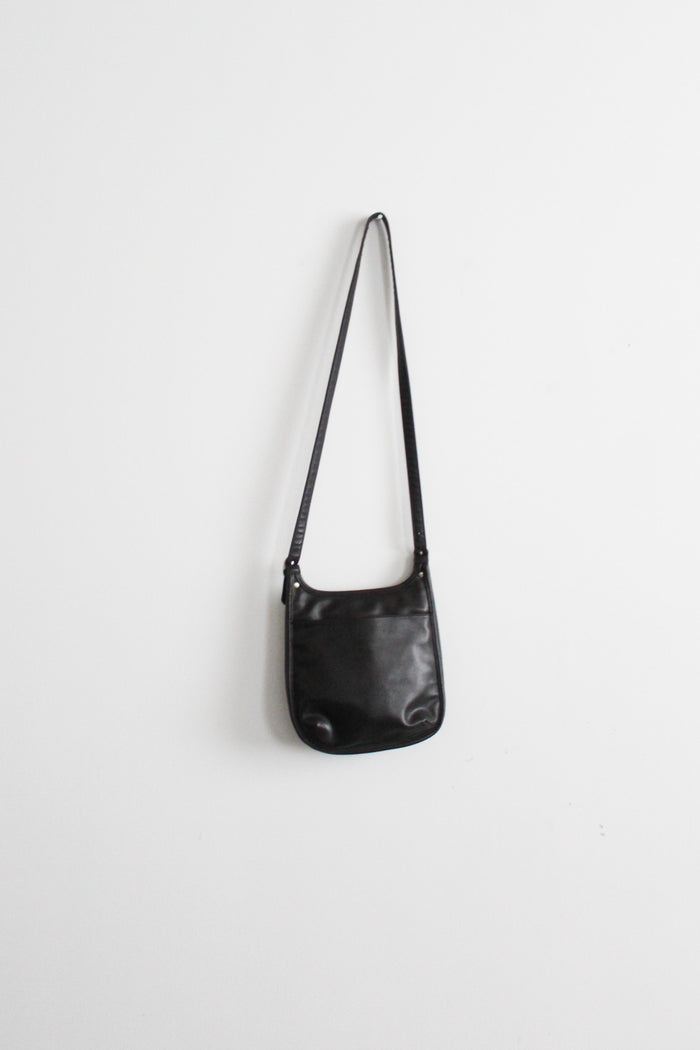 walnut vegan leather shoulder bag