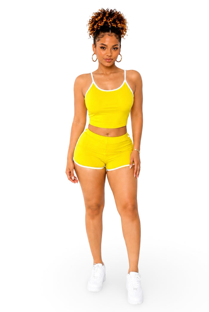 Wanted - Matching Dolphin Trim Short Set